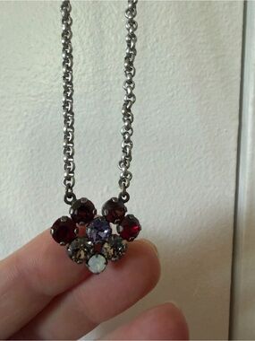 Sabika pendant necklace with multi colored stones